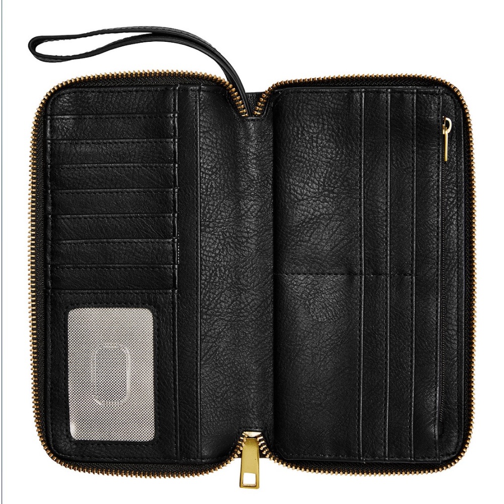 NWTS Fossil Leather Liza Zip Clutch Wallet - Picture 10 of 11